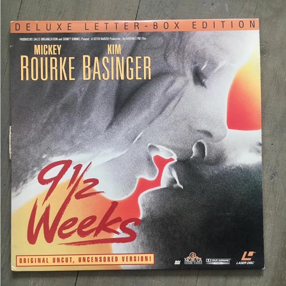 1986 9 1/2 Weeks laserdisc
